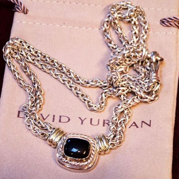 David Yurman black onyx choker necklace - Picture 2 of 5